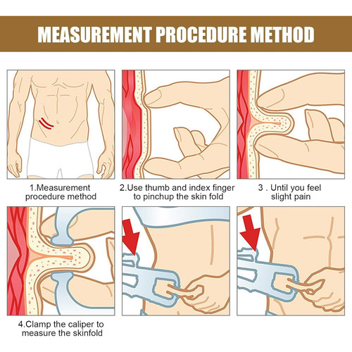 Caliper Adipometro Para Medir Grasa Corporal + Cinta Métrica