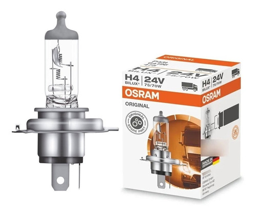 Lámpara Halogena H4 Osram Original 24v 75/70w Camion Bilux 