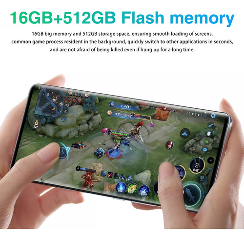 Smartphone Dual Sim 512gb+16gb Andriod 13 Gran Pantalla De 6.8 Pulgadas 5g Wifi