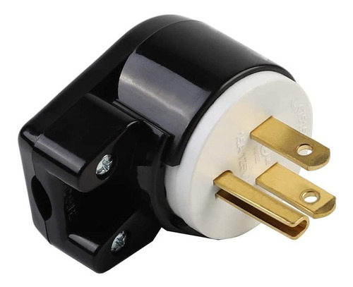 Conector De Ca Ajustable En Ángulo Recto Nema 5-15p 15a 125v