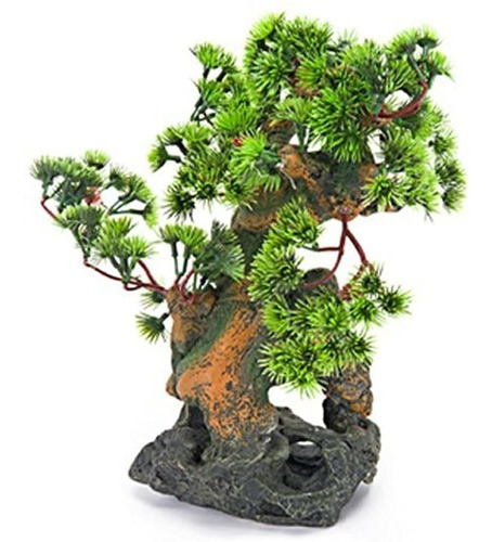 Penn Plax Bonsai Tree On Rocks Acuario Decor Style 2