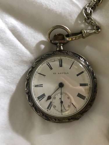Relógio De Bolso Em Prata De Lei