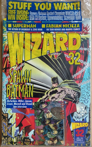 Wizard Revista #32, Ingles 1994, Incluye Poster Y Promo Card