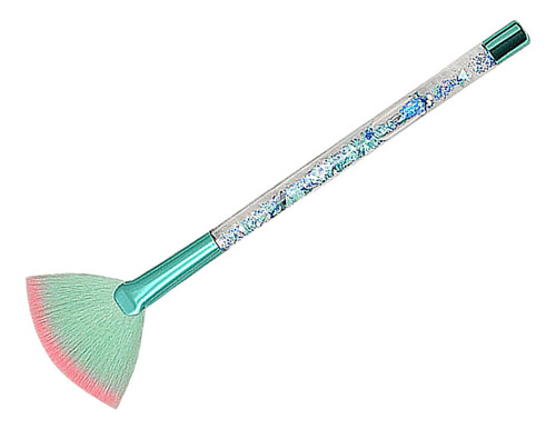 Brocha De Maquillaje En Abanico Con Brocha Suave Para Sombra