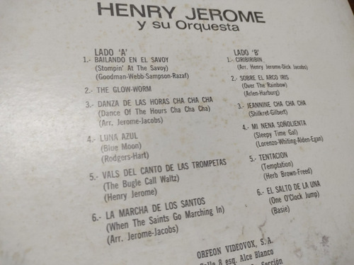 Henry Jerome And His Orchestra Brazen Brass Vinyl,lp,acetato (Usado)