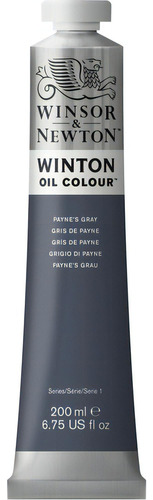 Pintura al óleo Winton Payne's Grey Winsor & Newton, 200 ml, color gris Paynes