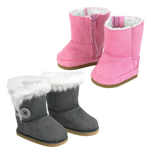 Sophias, 2 Pares, Botas De Invierno Para Muñecas De 18 Pul.