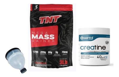 Tnt Mega Mass 3lb + Creatina - Unidad a $143000