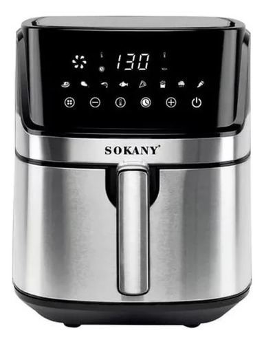 Freidora De Aire Sokany 8litr (1700w Pantalla Digital) Color Negro