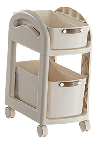 Carro Rodante Con Ruedas, Carrito Organizador, Cesta 2 Capas