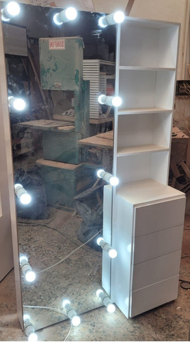 Mueble Tocador De 8 Cajones Y Espejo