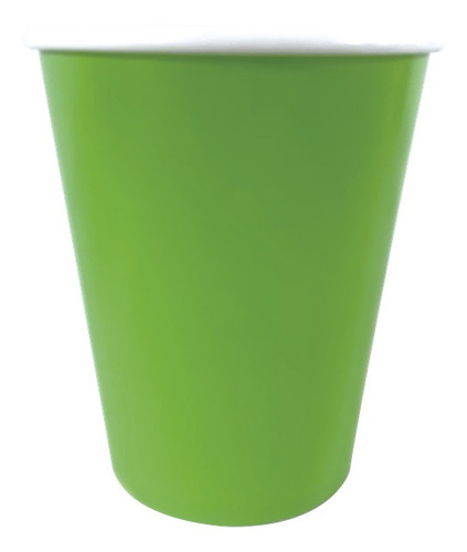 Vaso Polipapel Laminado Verde Manzana X6u