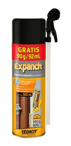 Imagem 1 de 1 de Kit 6 Espuma Expansiva De Poliuretano Expancit 500ml Vedacit