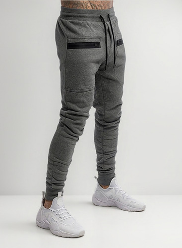 Pantalones Deportivos Casuales De Moda Elástica Con Cordón