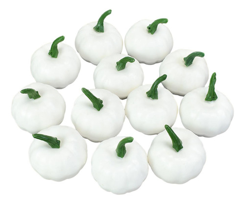 12 Piezas De Calabazas Falsas Modelo Halloween Accesorios M