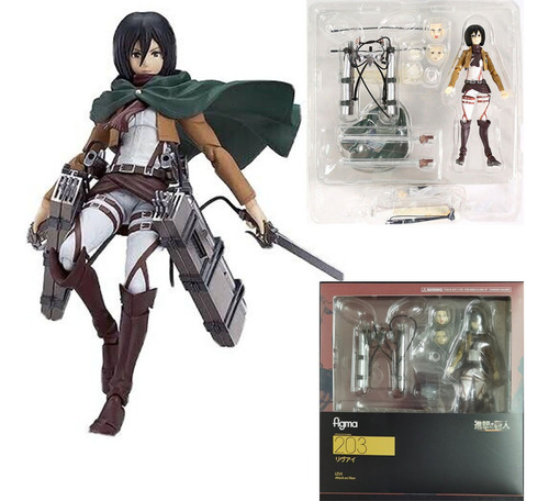 Attack On Titan Mikasa Ackerman Figma 203 Figura Juguete