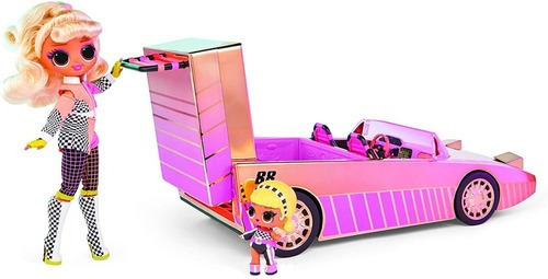 Set Drag Racer + Car-pool Coupe Descapotable L.o.l Surprise (Usado)