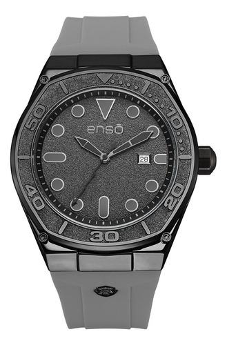 Reloj De Pulsera Enso Para Hombre Ew1050g4 Gris Color del fondo Negro