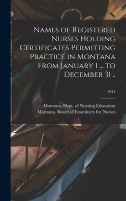 Libro Names Of Registered Nurses Holding Certificates Per...