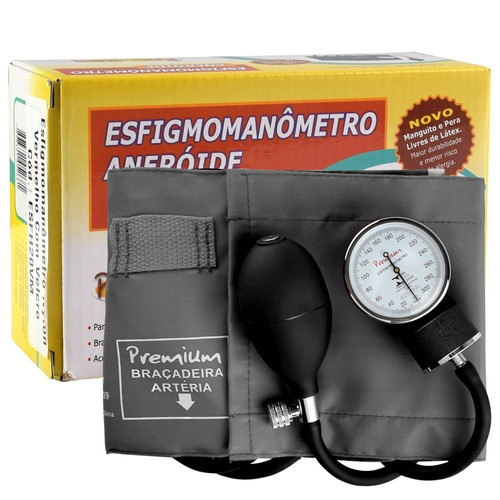 Esfigmomanômetro Adulto Vermelho - Premium