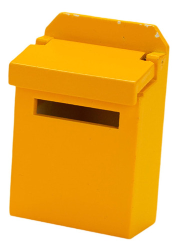 1/12 Casa De Bonecas Modelo Caixa De Correio Laranja