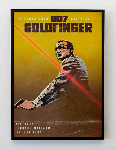 Cuadro 33x48cm Poster 007 Goldfinger James Bond