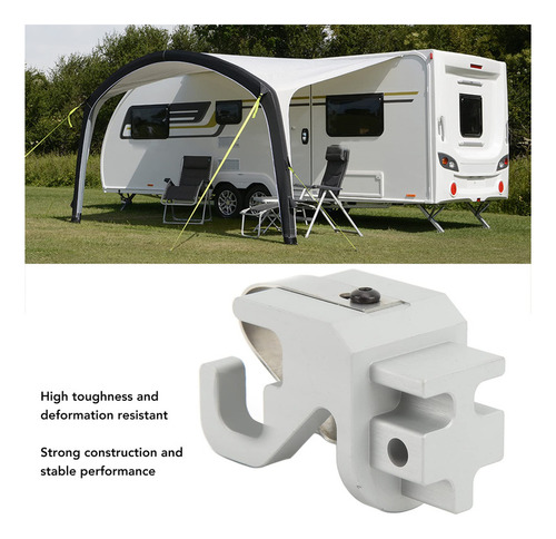 Garra Para Viga De Toldo Rv De Aluminio Satinado Resistente,