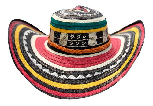 Sombrero 15 Fibras Diseño Económico Multicolor