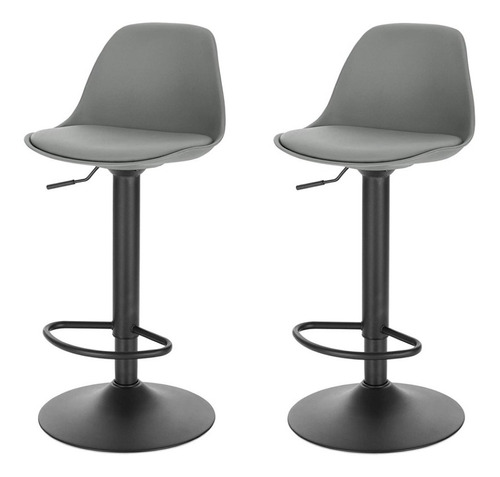 Set X2 Silla Bar Con Altura Ajustable Diseño Ergonómico