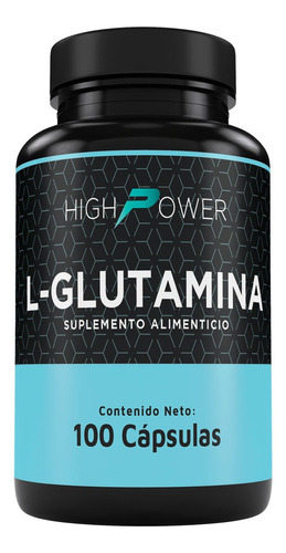 L-glutamina Suplemento Alimenticio High Power 100 Caps Sabor Natural