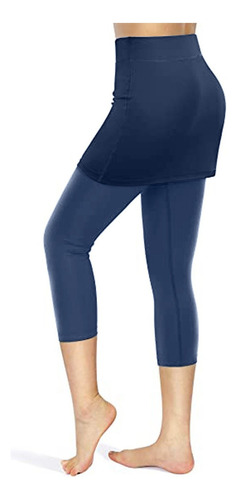 Mujeres Tenis Elástico Deporte Yoga Faldas Legging 3212