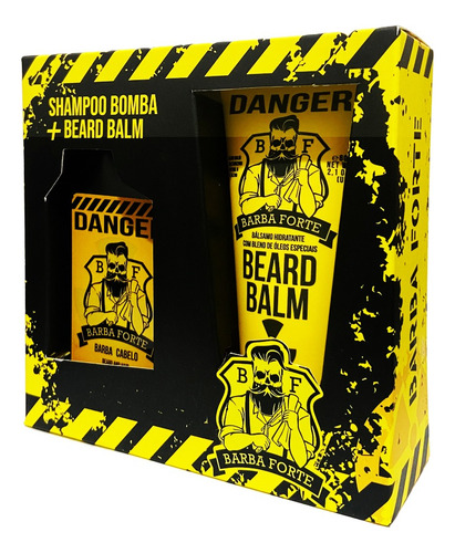 Barba Forte Danger Mini Combo Shampoo 90ml + Beard Balm 60g