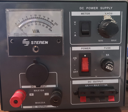 Fuente De Voltaje Regulable 20 Vdc 30 Amper, Steren Prl-25 (Usado)
