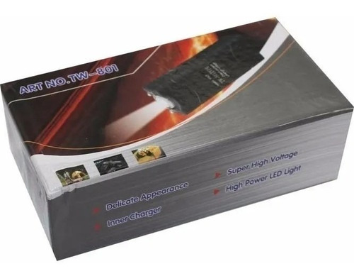 2 Paralizador Lámpara Chicharra Taser 30000 Volts Recargable