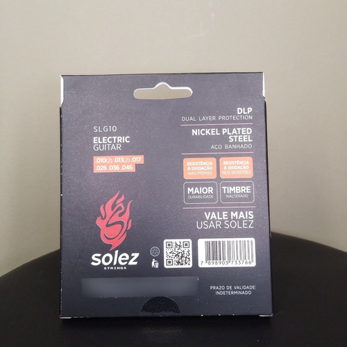Imagem 2 de 2 de Corda De Guitarra Solez 010