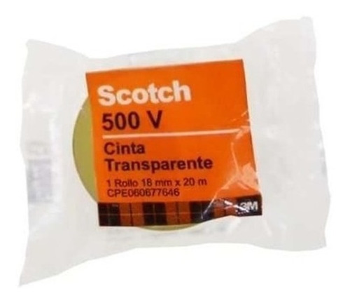 Cinta Transparente Scotch 3m 18mm X 20m (caja De 6 Rollos)