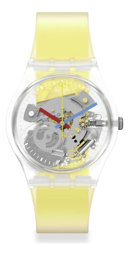 Swatch Claramente Amarillo A Rayas