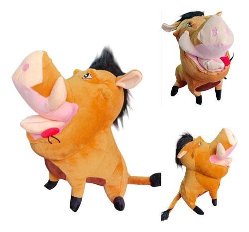 6 Peluches Rey León Simba Pumba Timón Nala Rafiki Multicolor
