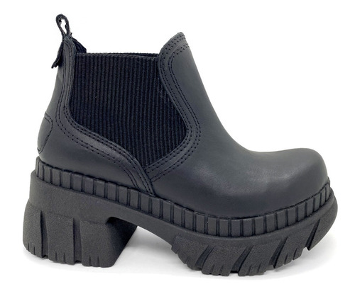 Botas Borcegos Mujer Cuero Botinetas Elastico Savage Mosa 10