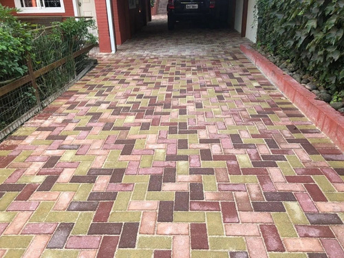Forma Dupla Paver Tijolinho Piso De Cimento H6 20x10x6