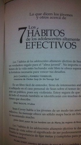 Los 7 Habitos De Los Adolescentes Y Las 6 Decisiones Mas Imp (Usado)