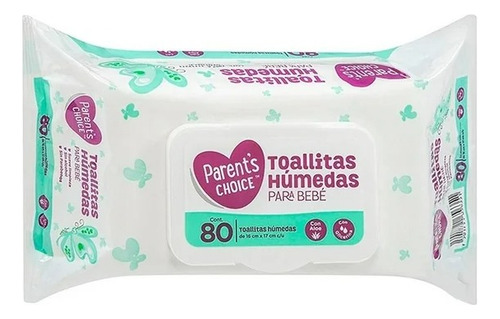 8 Pza Toallitas Húmedas Parent´s Choice Para Bebé 80 Pzas