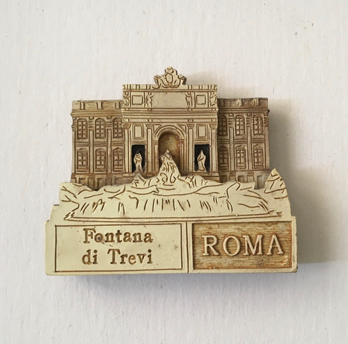 Fontana Di Trevi Iman Nevera Estatuilla Decorativa 7 X 6cm