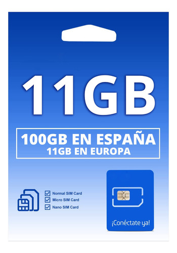 Sim Card Europa Datos 10gb Internet Llamadas Whatsapp Waze