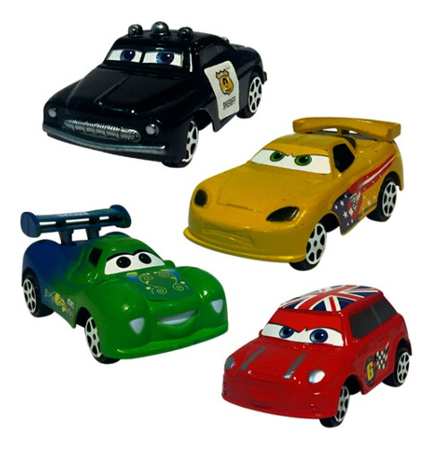 Cars Pull Back X 8 Autos Coleccionables Disney Pixar