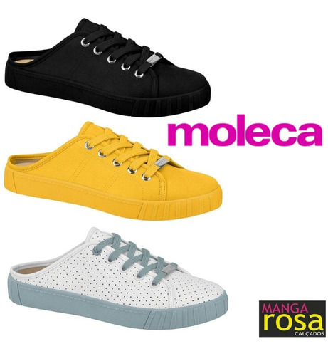 tênis casual moleca mule