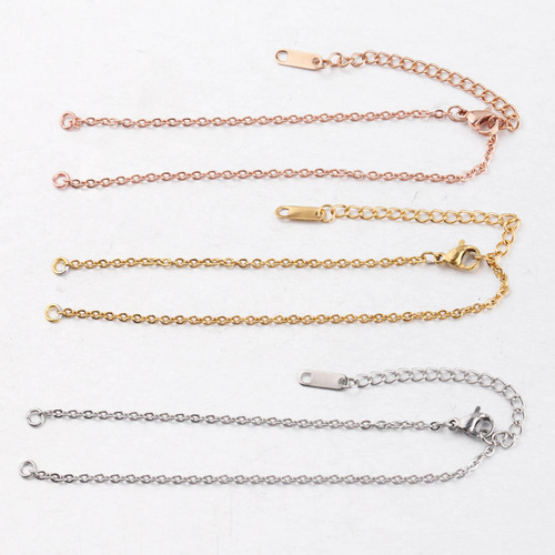 Collar Pulsera Extensor Cadena Acero Inoxidable Cadena Cuba