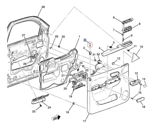 Seguro Puerta Delantera O Trasera Yukon Xl 1500 2014