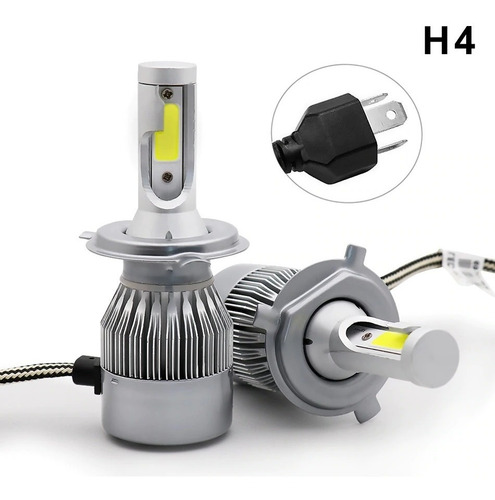 Imagen 5 de 7 de Kit Turbo De Foco Led H4 3800lm 36w Luz Blanca