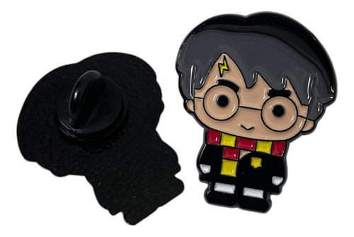 Pin Botton Broche Harry Potter Hp Preto